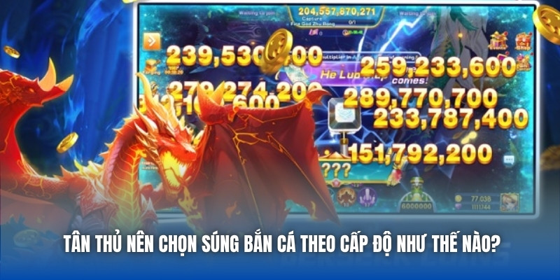 Tân thủ nên chọn súng bắn cá theo cấp độ như thế nào?